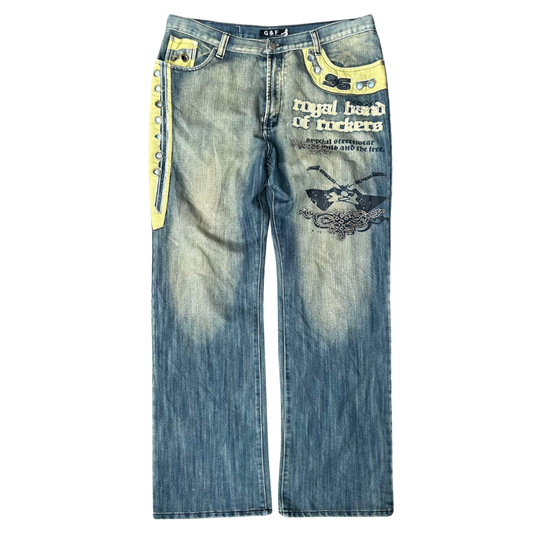 G & F AL-WESAM y2k Jeans